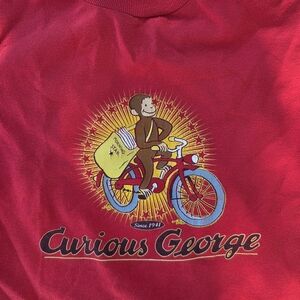 Curious George Red Kids Short Sleeve Tee